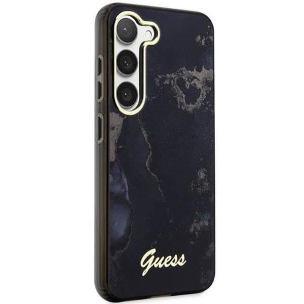 Guess Galaxy S23 Mobilskal Marble - Sort Black