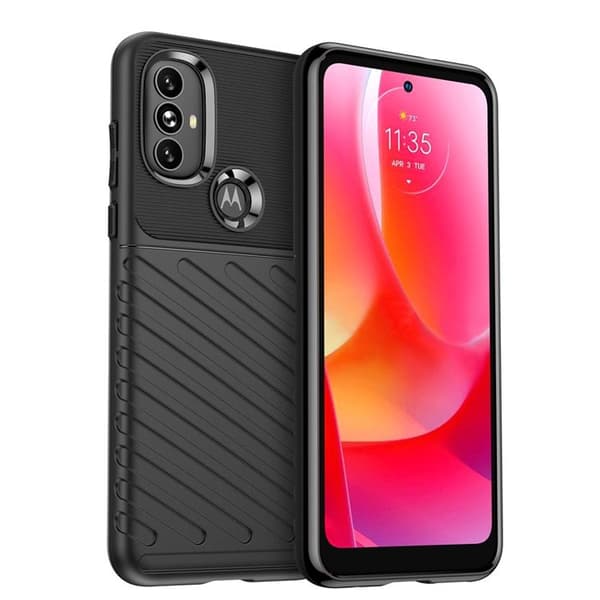 Thunder Fleksibelt Panser Skal Motorola Moto G Power (2022) - Sort Svart