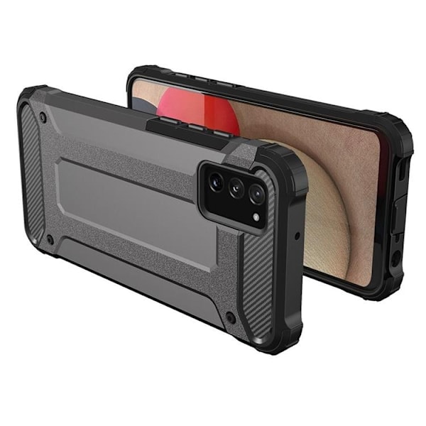 Galaxy A03s Skal Hybrid Armor Tough Rugged - Svart Svart