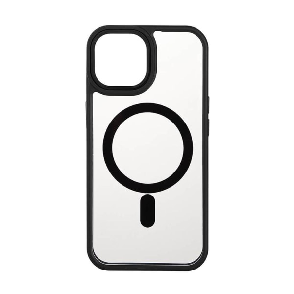 Ale iPhone 15 Mobile Case MagSafe -puskuri - kirkas/musta