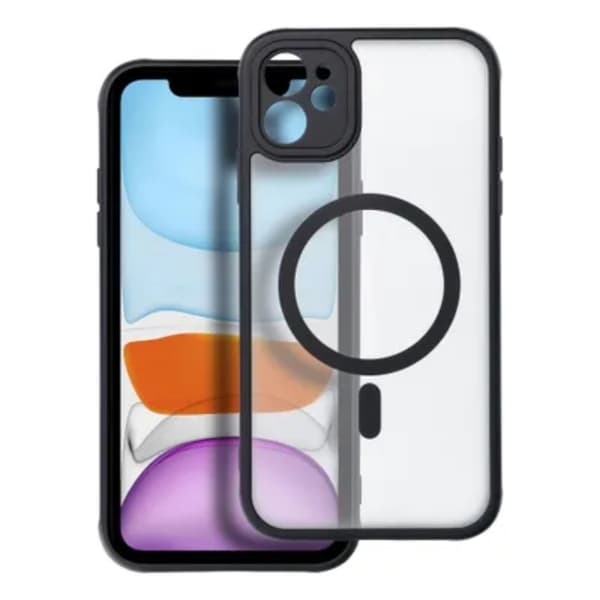 iPhone 11 -puhelimen kuori Magsafe Matte - Musta Black