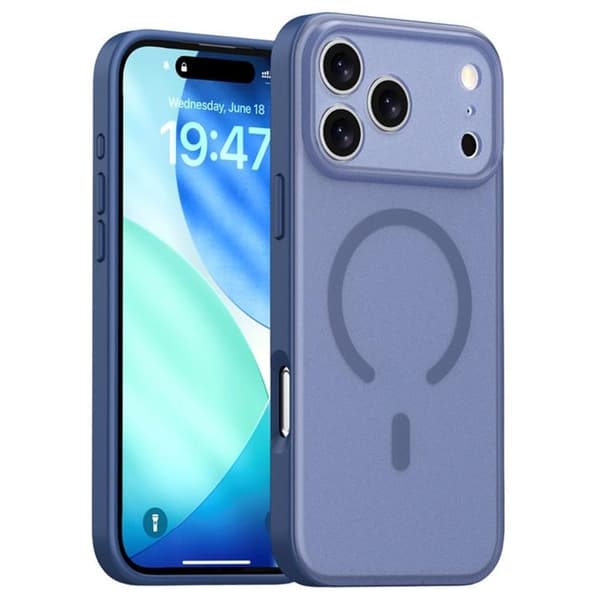 Mobilskal till iPhone 17 Pro MagSafe Skin Feel - Blå Blå