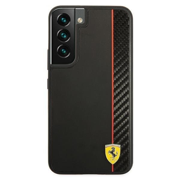 Ferrari On Track Carbon Stripe Skal Galaxy S22 Plus - Musta Black