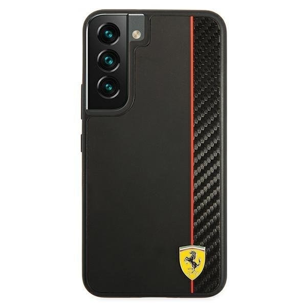 Ferrari On Track Carbon Stripe Skal Galaxy S22 Plus - Svart Svart