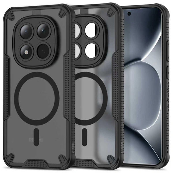 Tech-Protect Mobilskal för Xiaomi Redmi Note 15 Pro Plus MagSafe Rugged Shield Svart