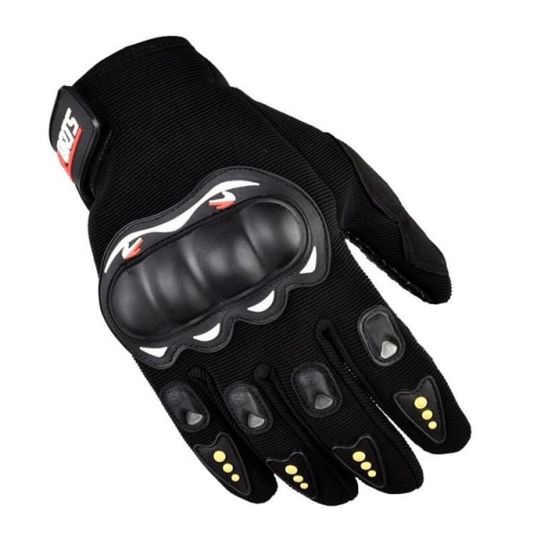 Motorcykel Touchvantar/Handskar med Knogskydd - Svart