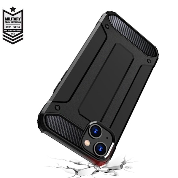 iPhone 15 Plus Mobilskal Hybrid Armor - Blå