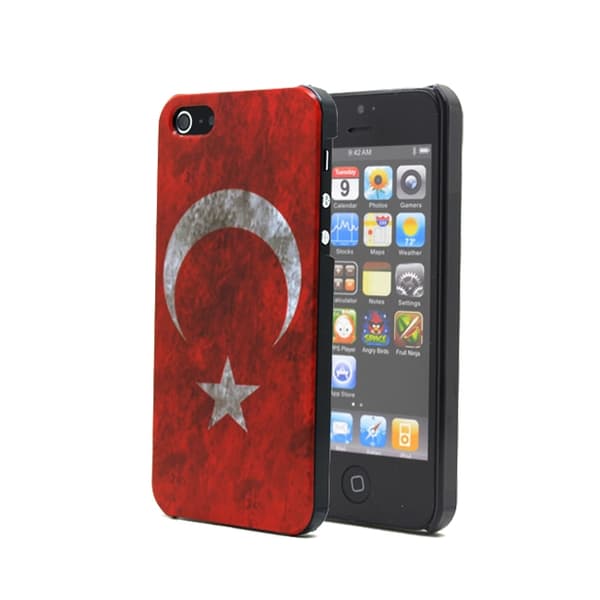 Turkiets flaggaBaksideskal till Apple iPhone 5/5S/SE Mönster