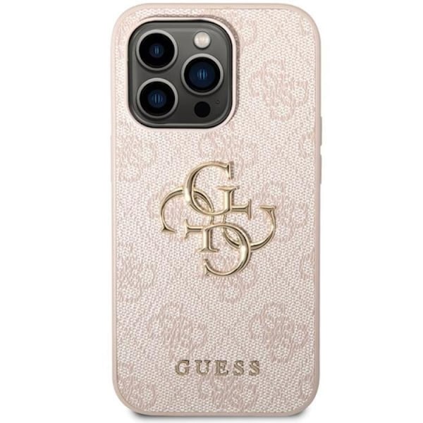 Guess iPhone 15 Pro Max Mobilskal Big Metall Logo - Rosa
