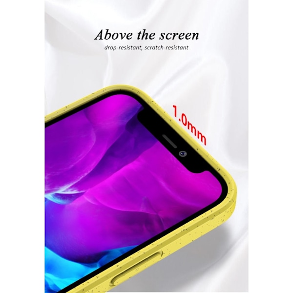 Hvede Strå Eco-venlig Mobilcover iPhone 12 Pro Max - Rød