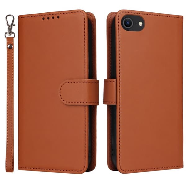 BETOPNICE iPhone 6/6s/7/8/SE (2022) Plånboksfodral Konstläder - Brun