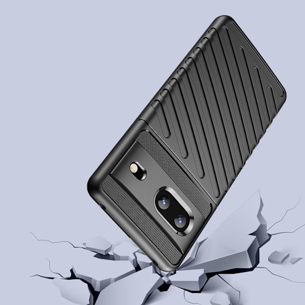 Google Pixel 7 Skal Thunder Flexible Armored - Svart Svart