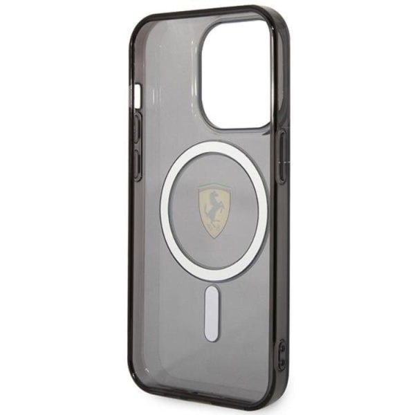 Ferrari iPhone 14 Pro -puhelimen kuori Magsafe Translucent - Musta