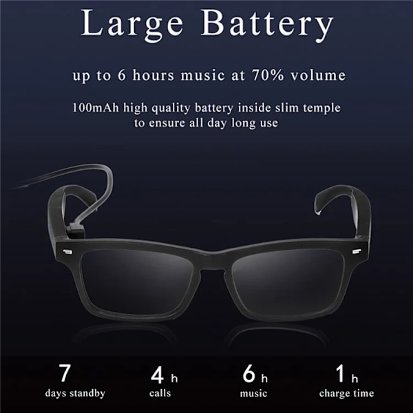 Smarta Glasögon Vattentät Bluetooth KY01 Anti Blue Light Design