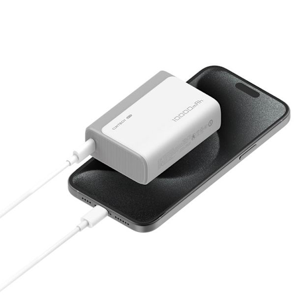 Cuktech Powerbank 10000 mAh 30W USB-C USB-A CP13 - Grå