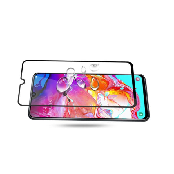 Mocolo Härdat Glas Skärmskydd till Samsung Galaxy A70 - Svart Svart
