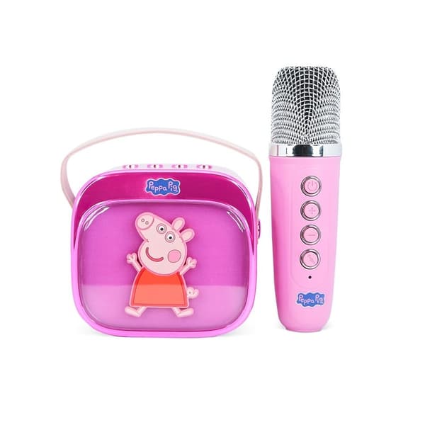 PEPPA PIG Karaokehögtalare med Mikrofon Greta Gris Popsing LED