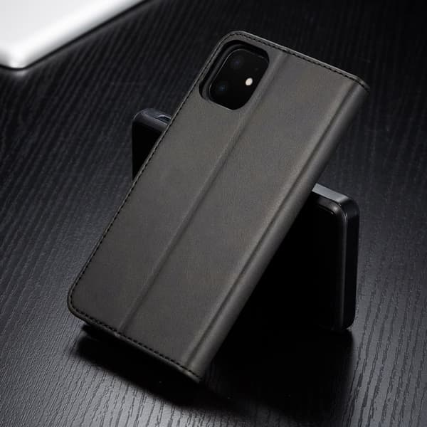 LC.imeeke iPhone 11 Plånboksfodral i Konstläder - Svart