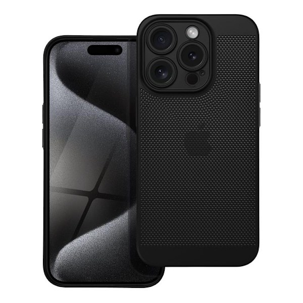 iPhone 15 Pro Mobilskal Breezy - Svart Svart