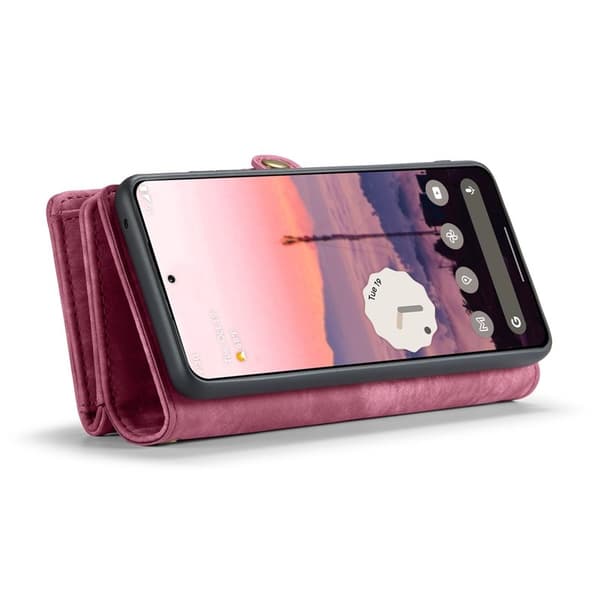 CASEME Plånboksfodral Konstläder till Google Pixel 9 Pro XL - Röd