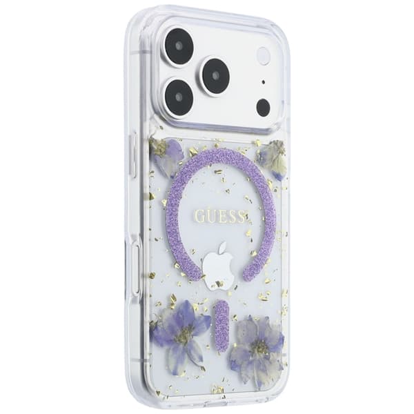 Guess Mobilskal För iPhone 18 Pro Max/17 Pro Max Magsafe Resin Flowers