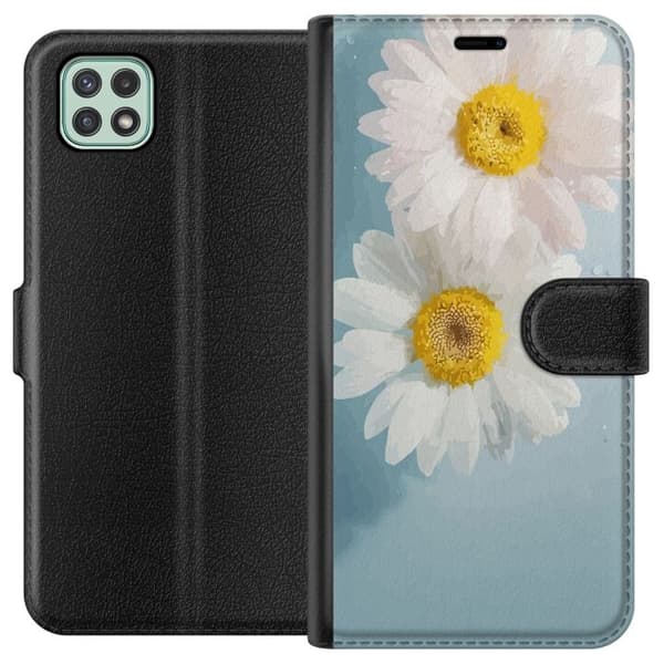 Pung Taske til Samsung Galaxy A22 5G med sommerblomster