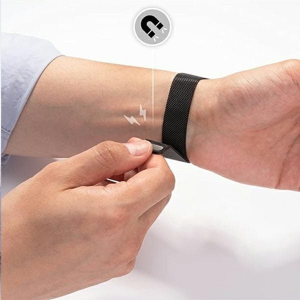 Mercury Apple Watch 4/5/6/7/SE (38/40/41mm) Armbånd Mesh - Sort