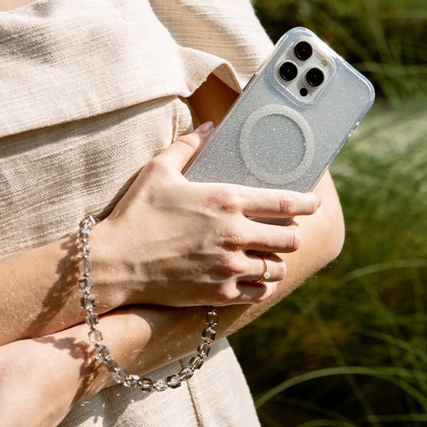 UNIQ Coehl Candy Gem Handstrap Mobilrem Universal – Silver