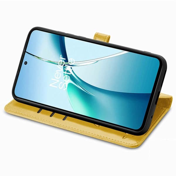 Plånboksfodral för Samsung Galaxy S26 Plus Konstläder - Gul