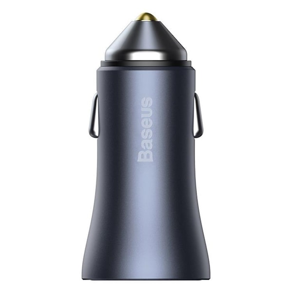Baseus Golden Billaddare USB/USB-C 40 W USB-C Kabel - Grå Svart