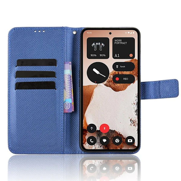 Nothing CMF Phone 2 Pro Plånboksfodral Diamond Konstläder - Blå Blå