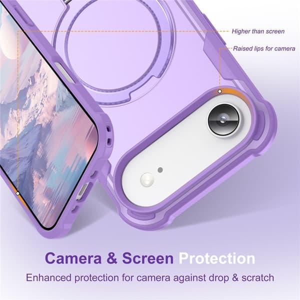 Mobilskal till iPhone Air MagSafe Kickstand Shockproof - Lila Lila