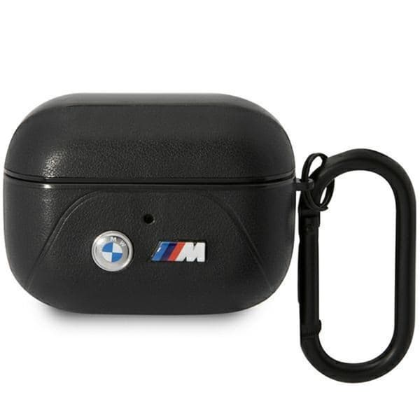 BMW Airpods Pro Skal Læder Curved Line - Sort Black