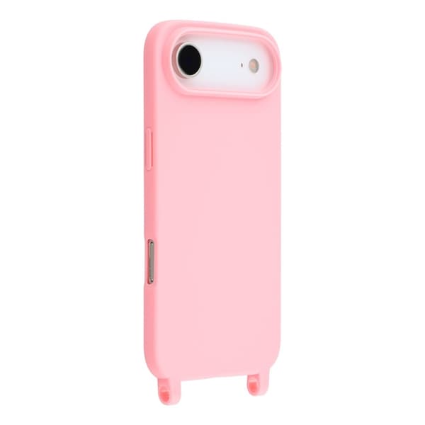 Mobilskal till iPhone Air TPU Shockproof med Lanyard - Rosa Rosa