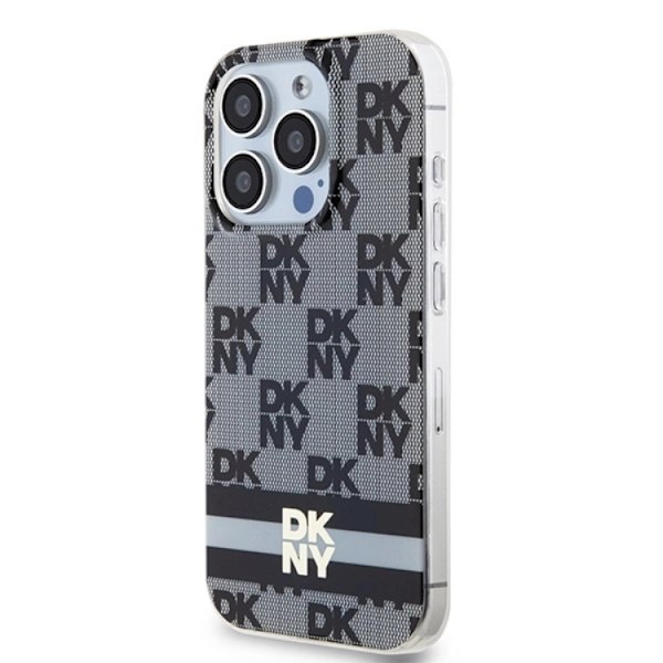DKNY iPhone 13 Pro Max Mobilskal Magsafe IML Checkered Mono Svart