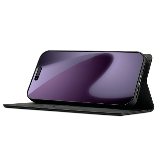 LC.IMEEKE iPhone 17 Pro Plånboksfodral Konstläder- Svart