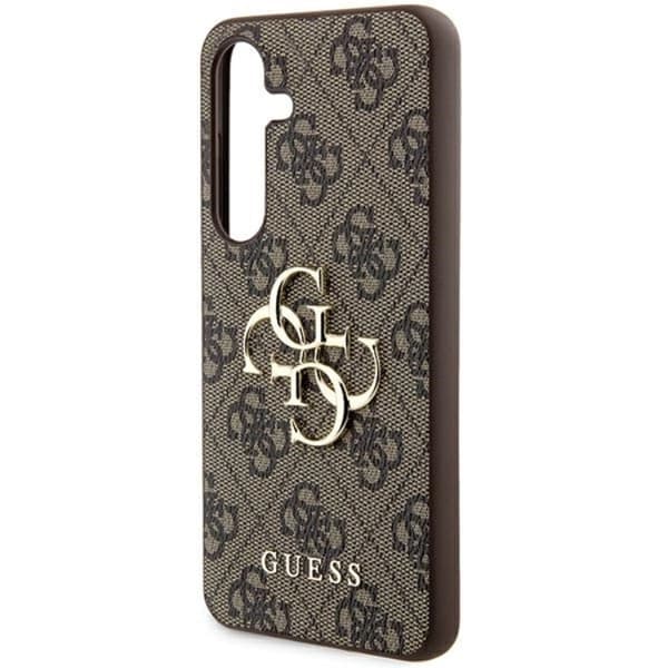 Guess Galaxy A55 5G Mobilskal Big Metall Logo - Brun Brun