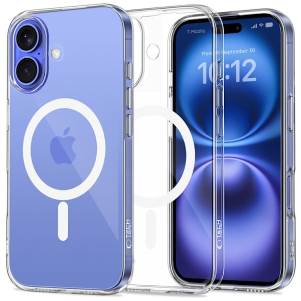 Tech-Protect Mobilskal till iPhone 16 Magsafe Flexair - Clear Transparent