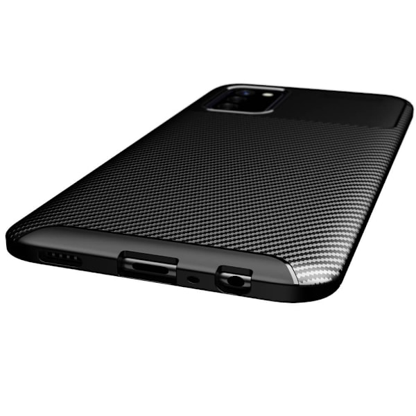 Carbon Fiber Mobilskal till Samsung Galaxy A03s - Blå Blå
