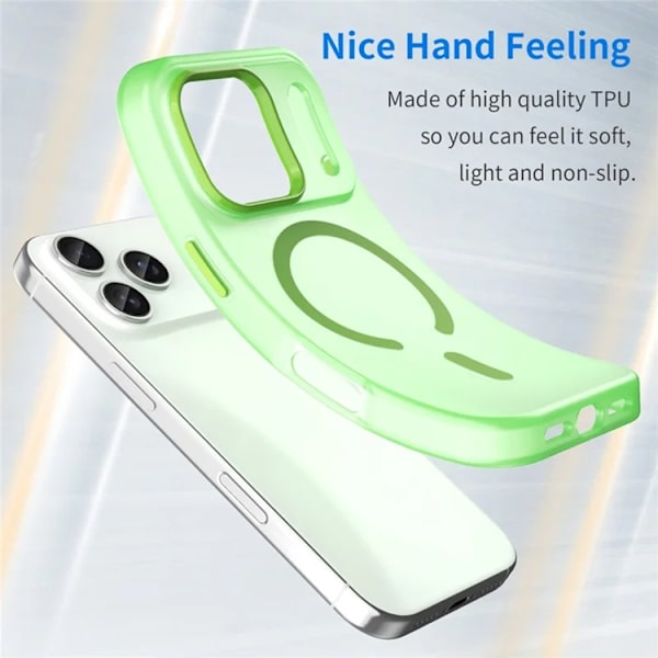 Mobilskal till iPhone 17 Pro Max MagSafe Matte Translucent - Grön Grön