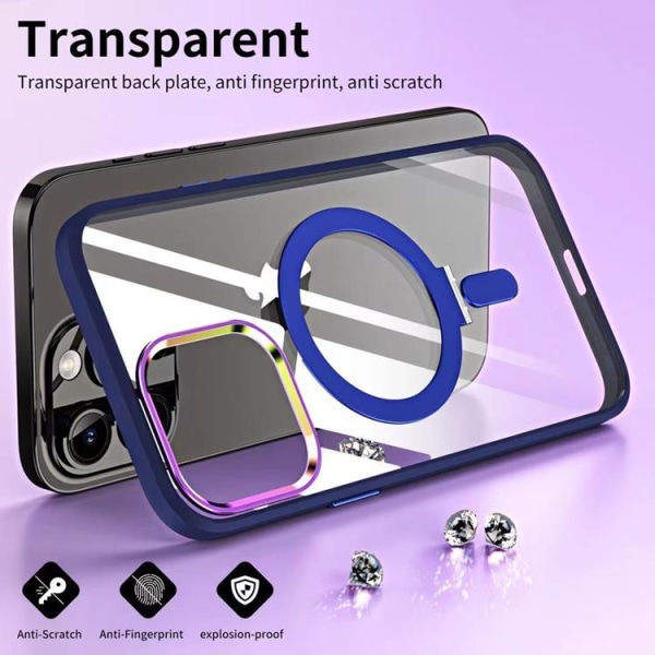 iPhone 14 Pro Max -mobiilisuojus Magsafe-kiinnike - violetti