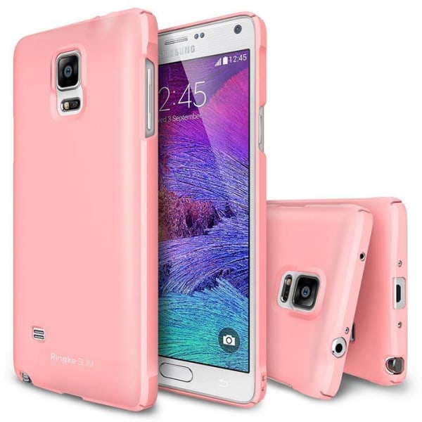 Ringke Slim kaksoispinnoitettu kansi Samsung Galaxy Note 4:lle - vaaleanpunainen Pink