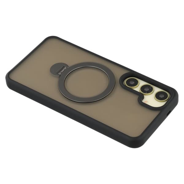 Mobilskal för Samsung Galaxy S26 Magnetiskt Ring Kickstand TPU + PC - Svart