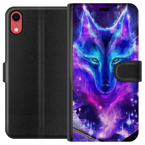 Plånboksfodral till Apple iPhone XR med Neon Varg