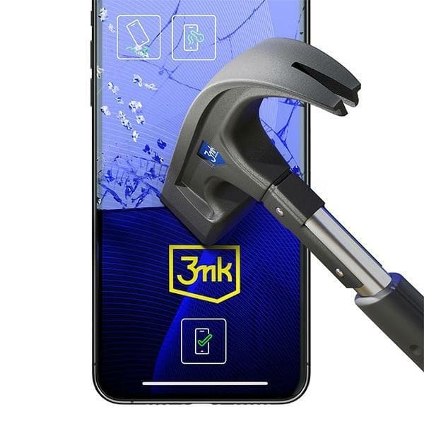 3MK iPhone 16 Pro Max Skärmskydd Hybridglas FlexibleGlass