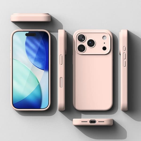 Ringke Telefontaske til iPhone 17 Pro Magsafe Magnetisk Silikone - Lyserød Rosa
