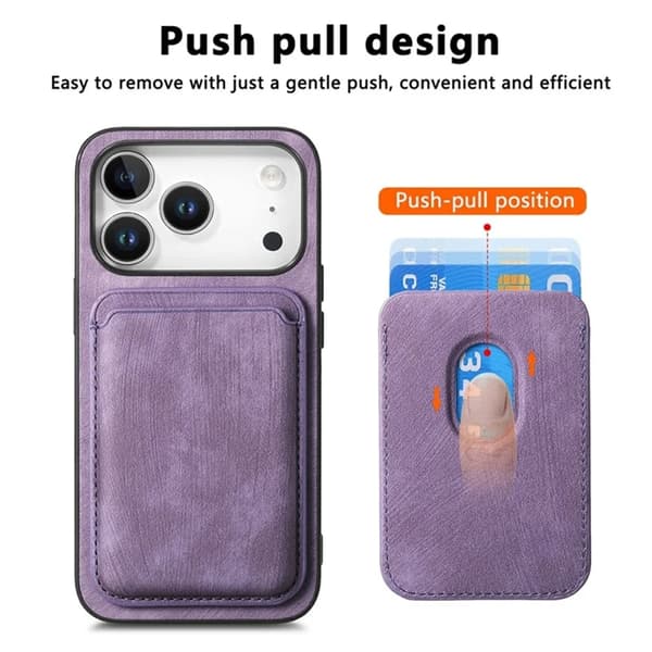 Mobilskal till iPhone 17 Pro Max Retro Detachable - Lila Lila