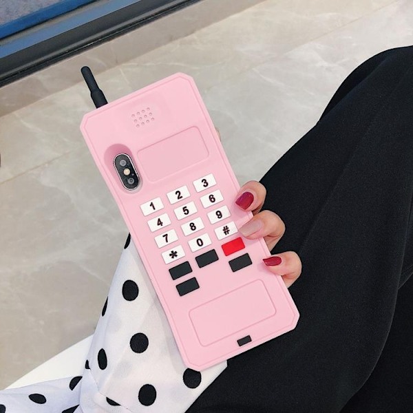 Retro Skal iPhone 7/8/SE 2020 - Rosa Rosa