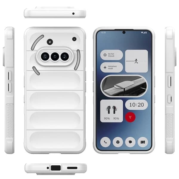 Mobilskal till Nothing Phone (3a) MagSafe Rugged TPU - Vit Vit
