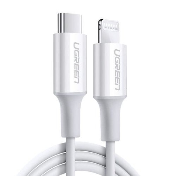 Ugreen MFi USB-C Till Lightning Kabel 0.5 m - Vit Vit